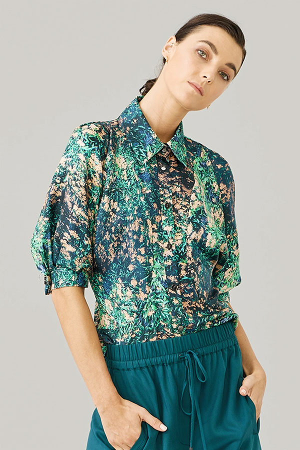 ginger and smart night grass blouse